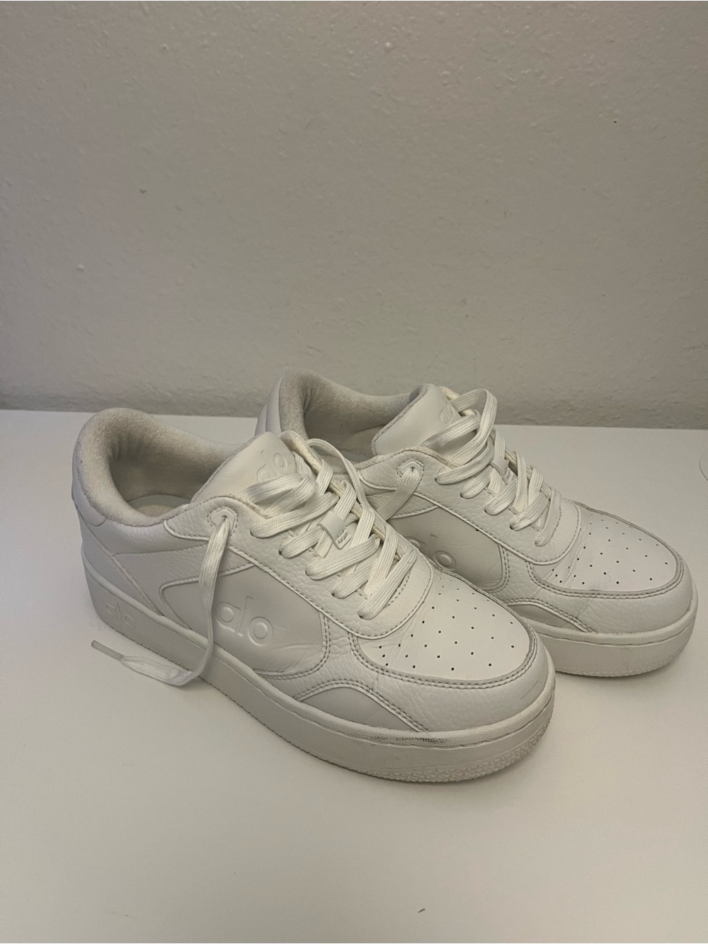 ALO Yoga White Platform Sneakers